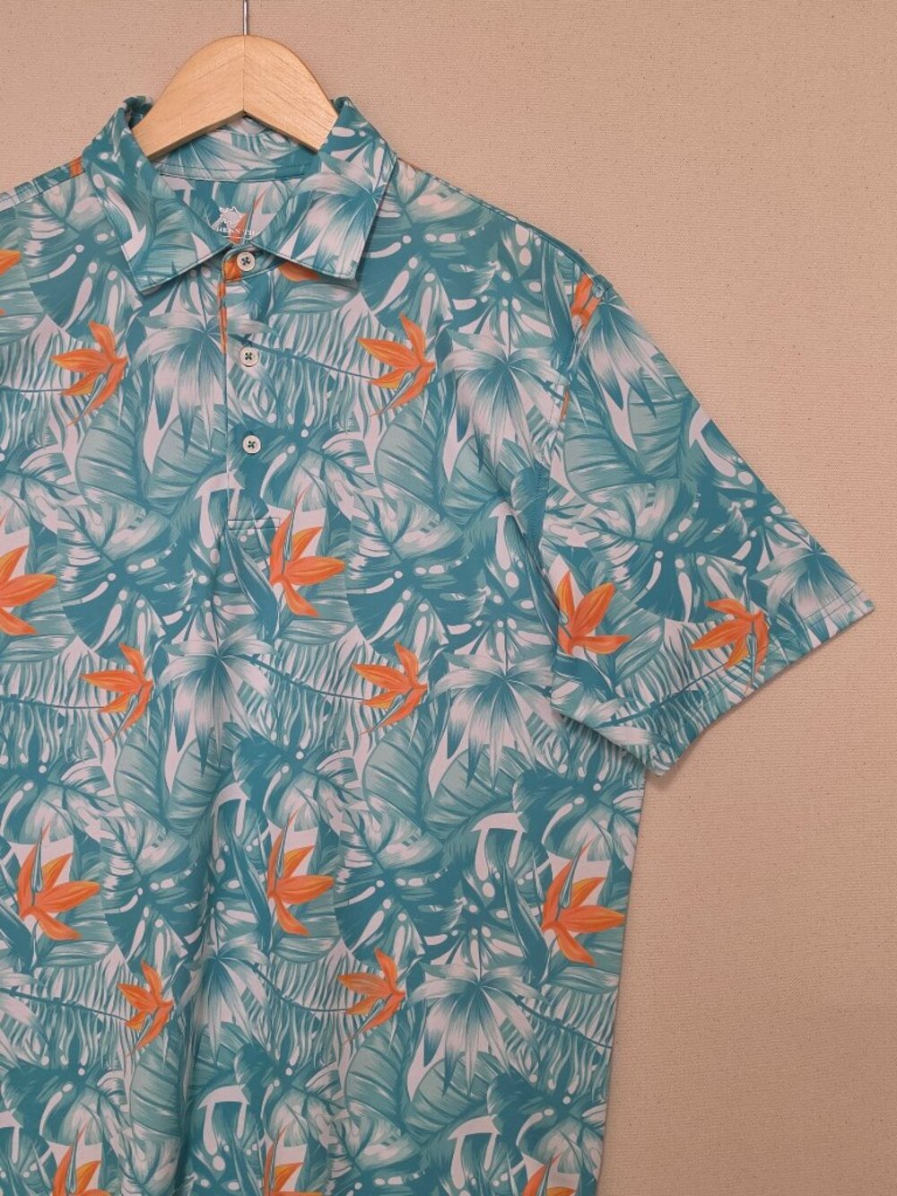 Southern Tide Floral Print Polo M